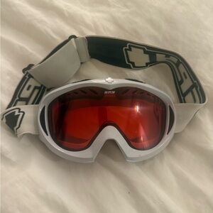 SPY White Frame Ski / Snowboard Goggles